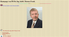 Desktop Screenshot of drthfrank.de